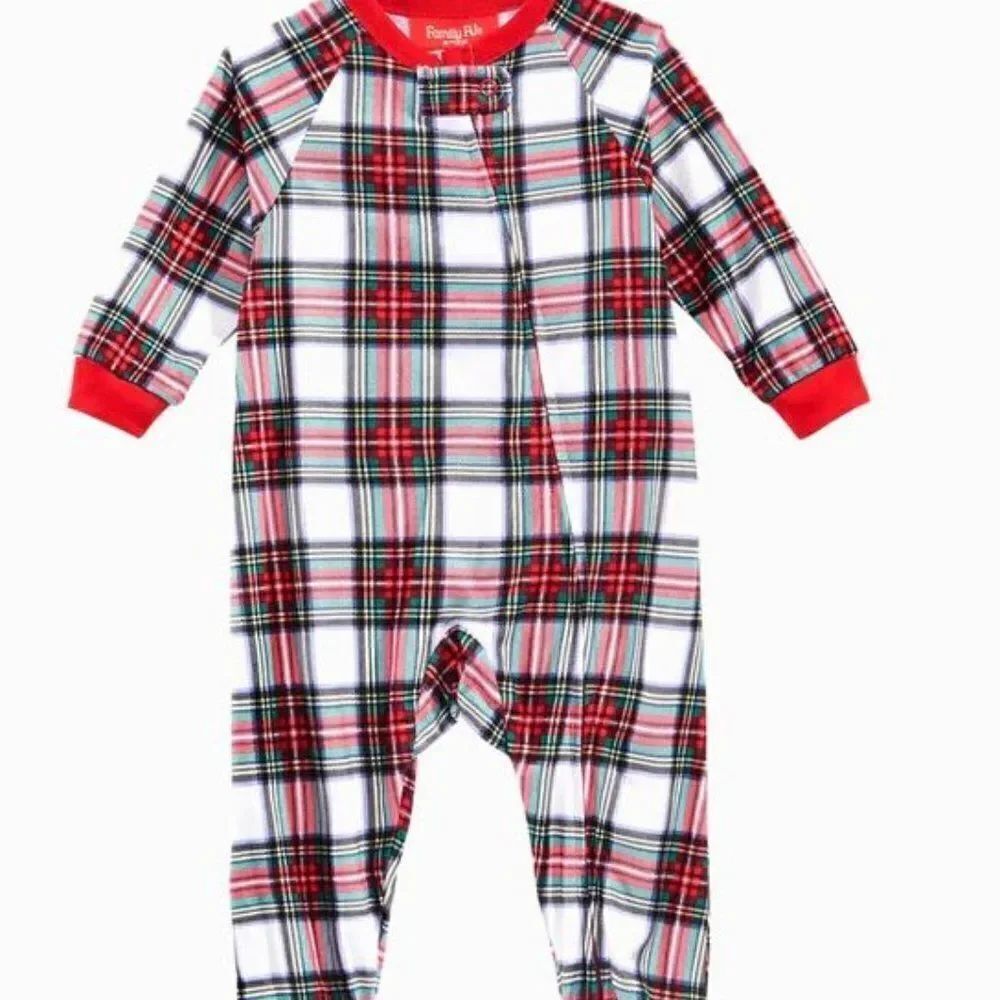 Macy's Family PJs Christmas Footed Pajamas One Piece Size 18 month